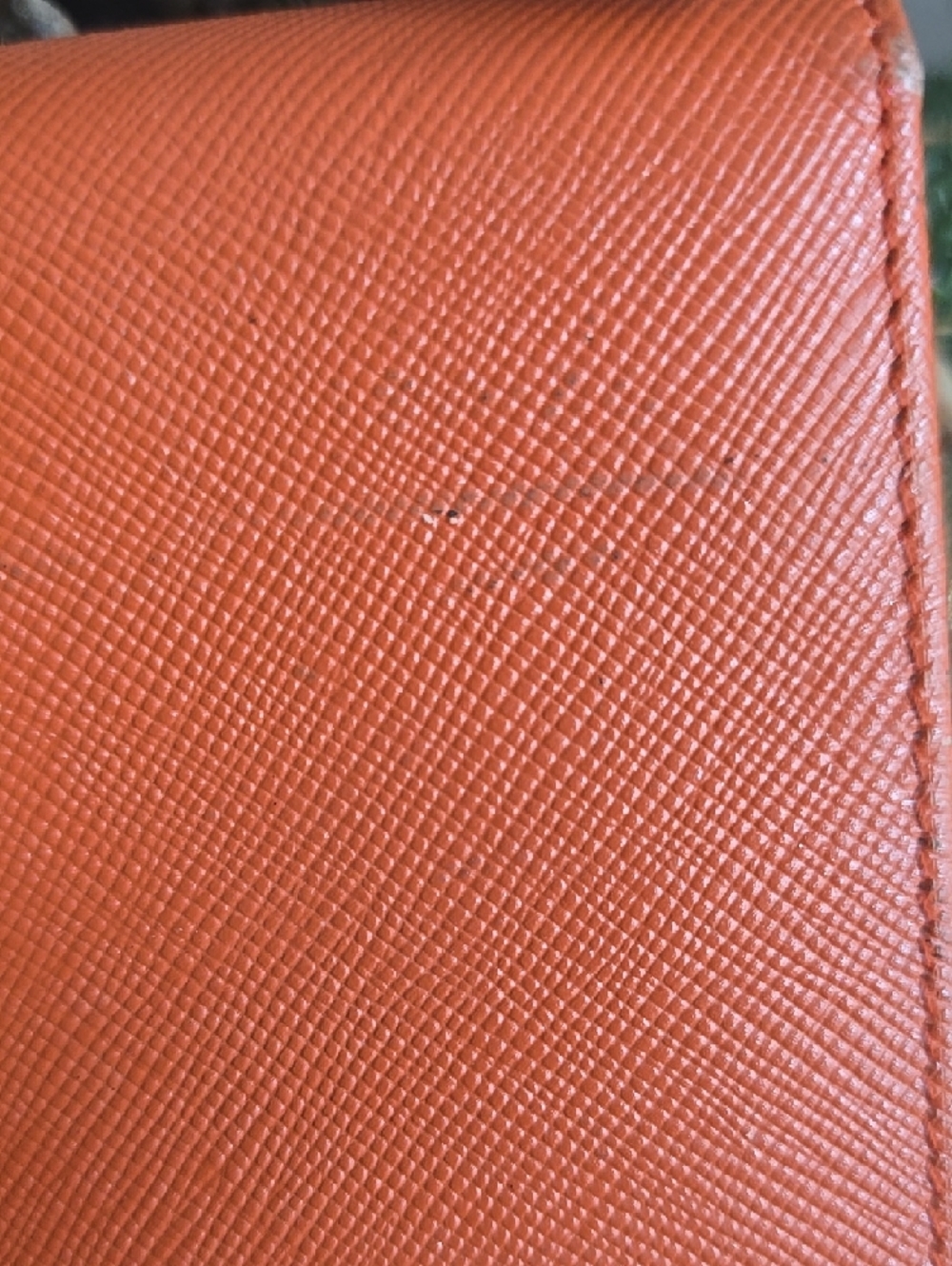 Prada Orange Saffiano Compact Wallet - Picture 3 of 12
